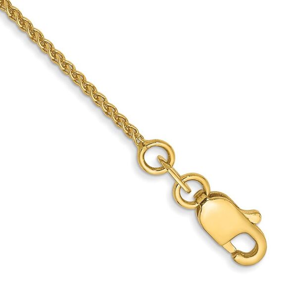14k Yellow Gold 6 inch 1.05mm Spiga with Lobster Clasp Bracelet